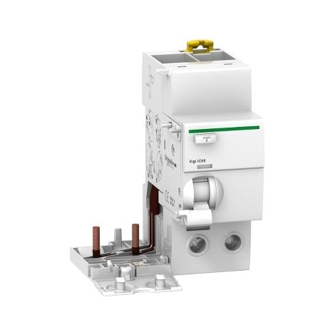Bloque Vigi ACTI 9 63A 300mA 2P con protección IP20 y montaje en carril DIN