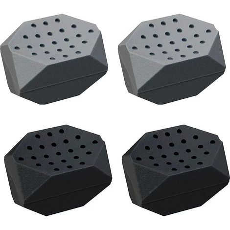 Set di 4 palline massaggianti per la mascella, in silicone, da masticare, per esercizi, per rafforzare e tonificare la mascella e il collo degli uomini (grigio e nero)