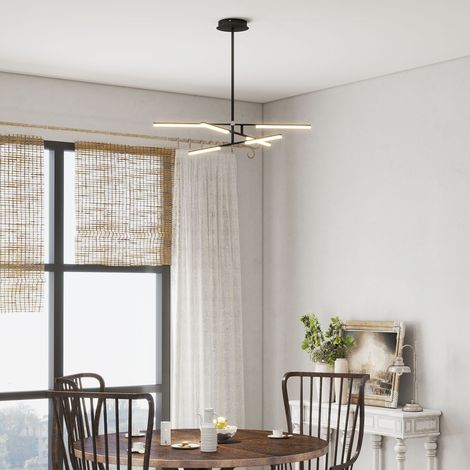 Plafoniera LED moderna Ø100x79 cm con paralume in acrilico, angolo di illuminazione regolabile per soggiorno, camera da letto o cucina.