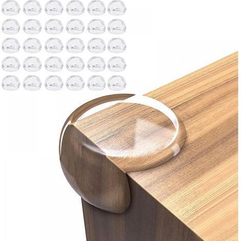 Set di 30 protezioni angolari per tavolini, mobili per bambini, culle, caminetti e scale. (1/4)