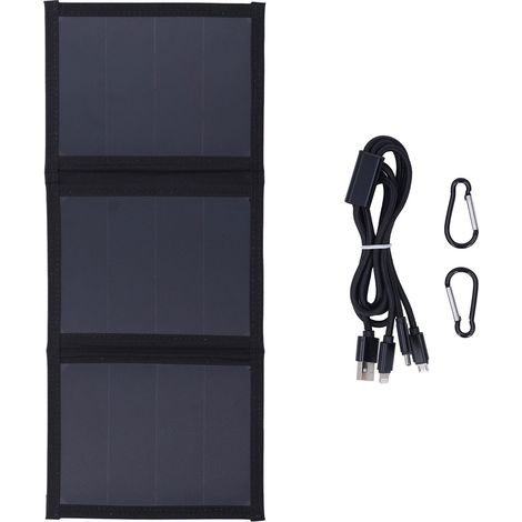 Chargeur solaire portable pliable USB 14 W à haut rendement