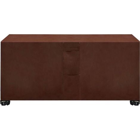 LEMROE Housse Salon De Jardin PoussièRe-marron, Vent ÉTanche Housse De Meuble Rectangulaire Carré avec ÉVents, Oxford Patio 26013582cm (1/5)