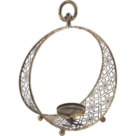 Candle Holder - Metal - L25 x W12 x H32 cm