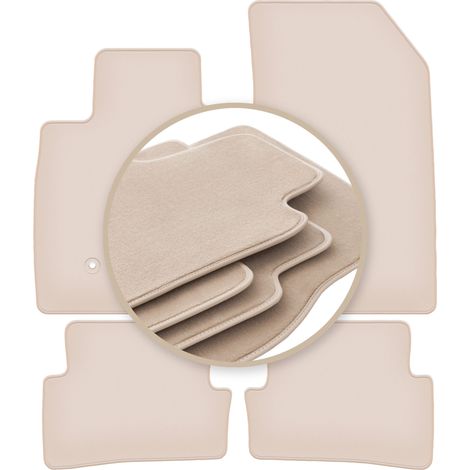 Tappetini PREMIUM beige per: Renault Clio III grandtour, station wagon, hatchback 2005-2012 (1/5)