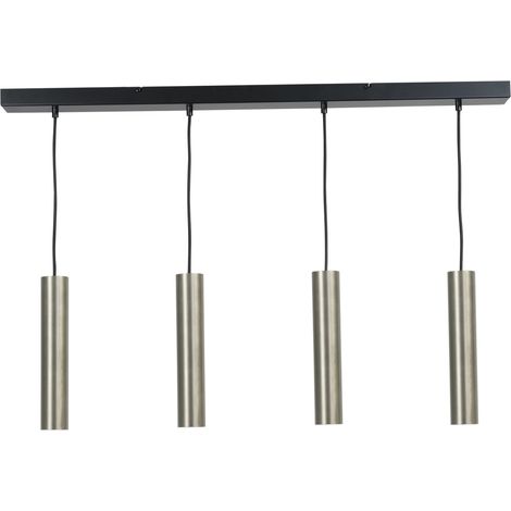Lampe pendante de salle à manger Run 4 pendentifs en nickel mat - 2381-05-37-100-4 (1/3)