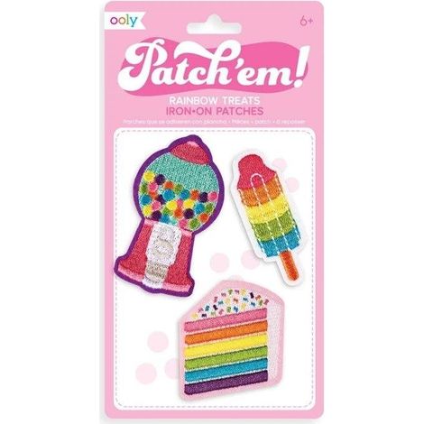 Parches termoadhesivos Patch Em - Delicias Arcoíris