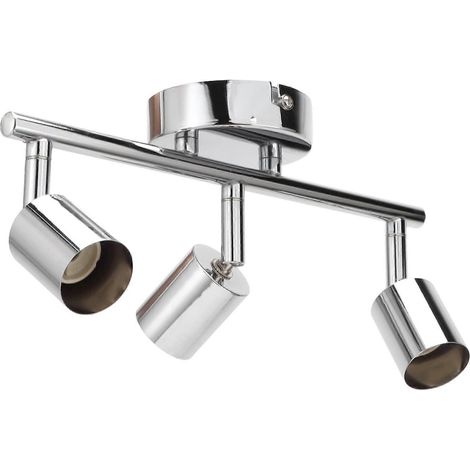 LED-Schienenstrahler mit GU10-Sockel, 330° drehbarem Arm, 90° Neigung, moderner Decken- oder Wandstrahler