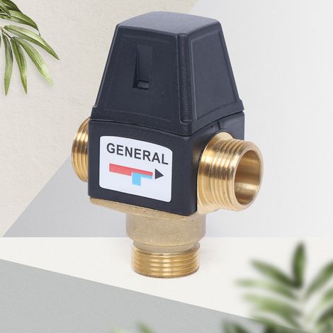 3-Wege  Thermostatventil Mischventil DN20 Messing Kalt/Heiß Wassermischer Ventil