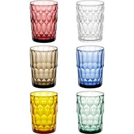 Guzzini - Vanity, Set de 6 grands verres, Bio-based SAN et Bio-based SMMA - ARIA