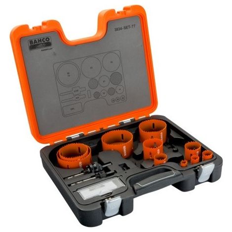 BAHCO - Coffret de scies trépans bimétal Sandflex® 16 mm-86 mm - 13 pcs