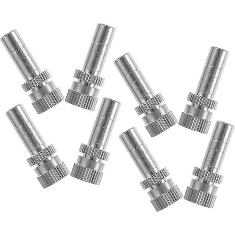 Garden Brass Misting Nozzles for Cooling Spray Use Quick Connect 8Pcs (1/5)