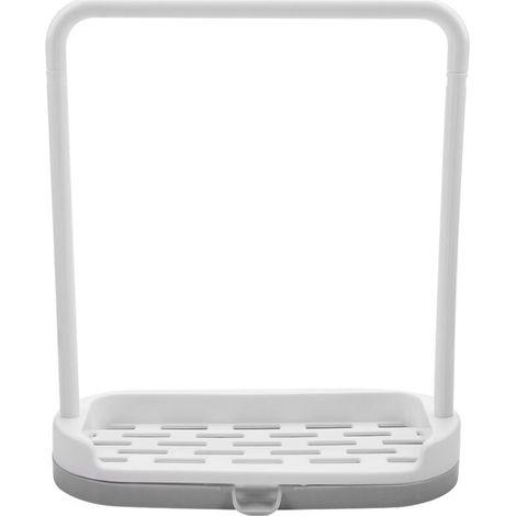 Removable dish rack for tea towels, sponges and soap (grey) (1/5)