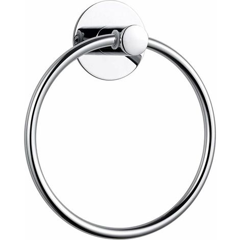 Towel Ring - Stainless Steel - 14 Cm Inner Diameter - Adhesive Mount - For Bathroom Kitchen Living Room (1/5)