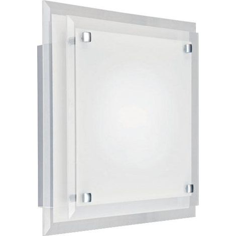 MAGGIE Applique Mur E27 60W max carré double verre opale Lpe non incl. ARIC 3976