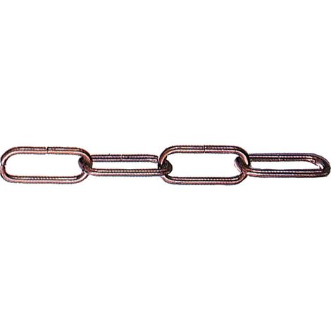 6PZ PL CATENA PER LAMPADARI FILO TONDO 3,8 MM OTTONATO 500 MM (1/2)
