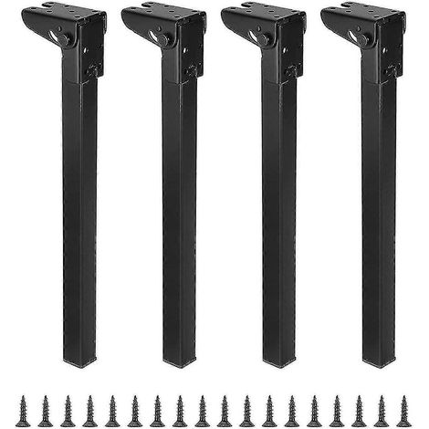 Pieds de table pliables, multifonctionnels, portables et stables, adaptés aux tables de chevet, bancs, bureaux d'ordinateur, etc. Disponibles dès maintenant, hauteur 40 cm. (1/5)
