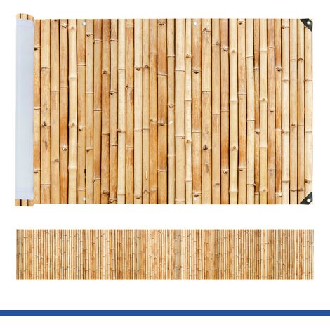 Balkonsichtschutz mit Bambusmuster, 5 m x 85 cm (1/5)