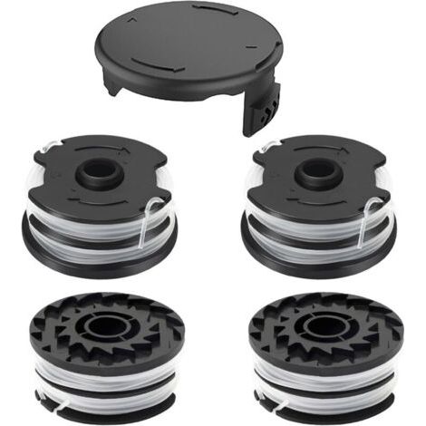 Bobine de Fil Convient pour Parkside TLP-01,Rechange Coupe Bordure pour Parkside PRTA 20-Li C3, A1, B1, B2, PRT 550 A1, A2, A3, A5, B6, PRT 300 A1,Couvercle TLP-01-1(4 Bobine+1 Couvercle) (1/5)