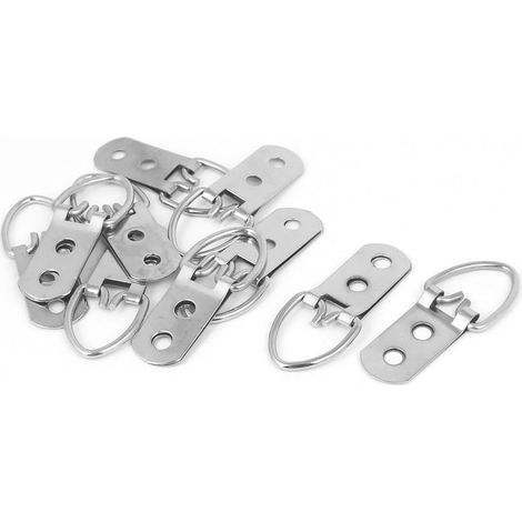 Porte-photos double face en forme d'anneau D, 53mm x 22mm, 10 pièces (1/2)