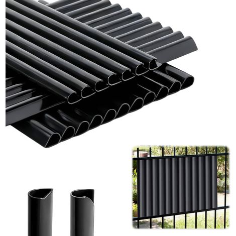 35PCS Clips de Fixation PVC pour Brise-Vue Clôture Double Fil, Rails Clipsables Fixation Stable, Durable et Résistante Aux Intempéries, Accessoires Occultants pour Jardin, Balcon et Terrasse (1/5)