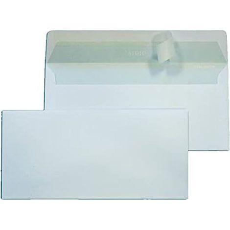 Enveloppe A Fenetre - Blanc - 110 mm x 230 mm - 90 g/m² - Lot de 100 (1/2)