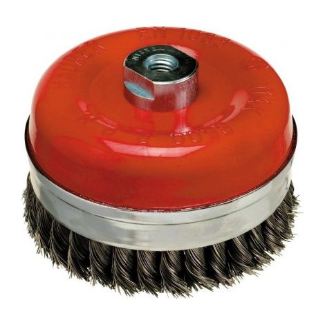 Brosse boisseau maurer fil torsadé 75x0,50 mm. m14 cm. (1/2)