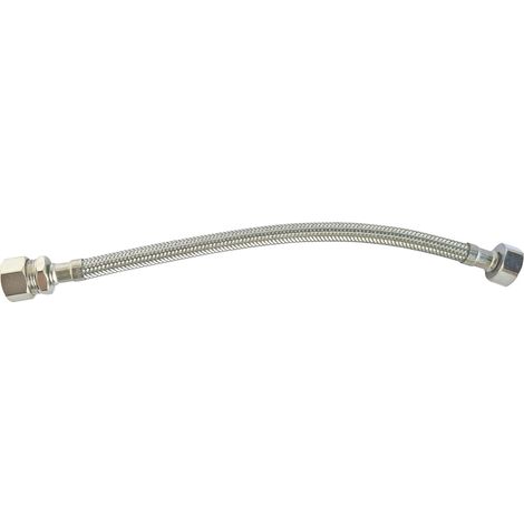 Flexible sanitaire - Raccord bicone tube cuivre Ø14 - Femelle 3/4" L: 500mm DN10 (1/5)