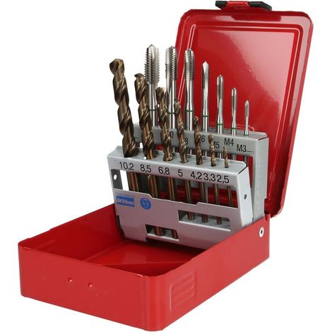 RUKO 245051 KIT Maschi a macchina 14 parti DIN 371, DIN 376 HSSE-Co 5 1 KIT