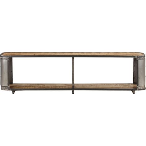Meuble TV, Étagère TV, Meuble de Salon, 150x30x40 cm Bois massif de manguier OIB7227E (1/5)