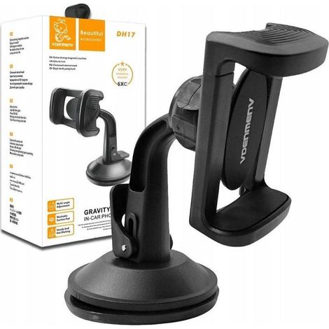 Support téléphone no-name Denmen DH17 ventouse plastique rotatif (1/3)