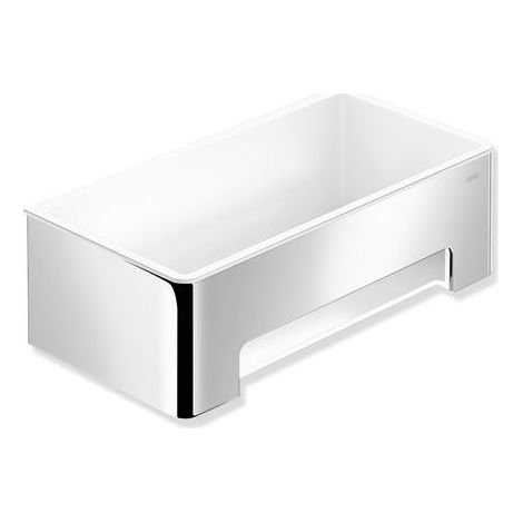 Hewi Duschkorb 900.03.0014098 220x67x115mm, gerade, verchromt, Einsatz in Signalweiß (1/5)