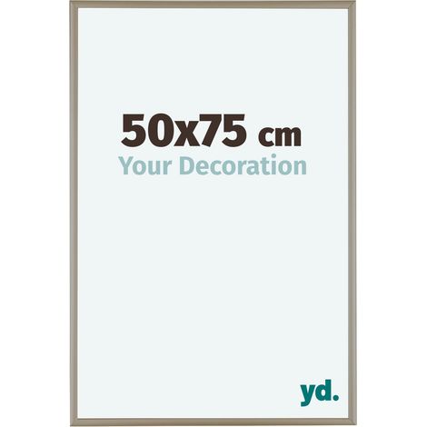 yd. - Cadre photo 50x75 - Champagne - Aluminium - Kent
