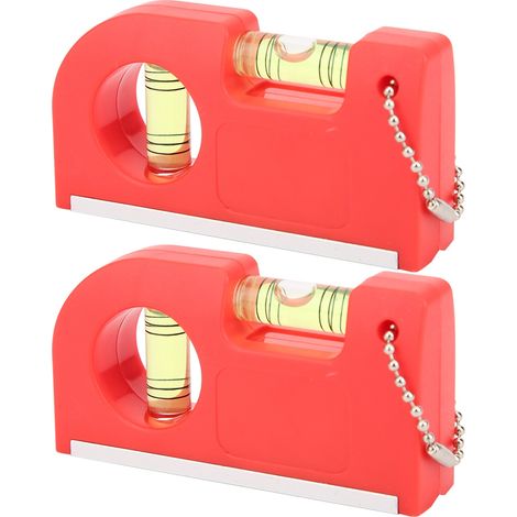 2 mini niveaux à bulle magnétiques pour l'extérieur et la maison, outil de mesure horizontal en plastique (1/5)