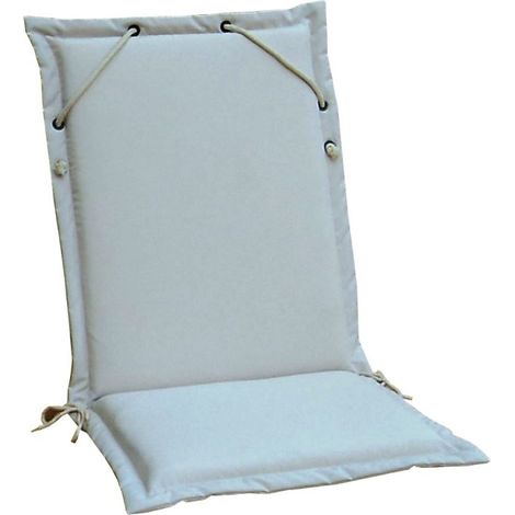 Cuscino Basic Lux  Ecru' con Zipper Ideale per Poltrone modello Angelica e Katia da Esterno ed Interno Resistente e Comodo