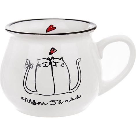 Keramikbecher Katzen 300 ml (1/4)