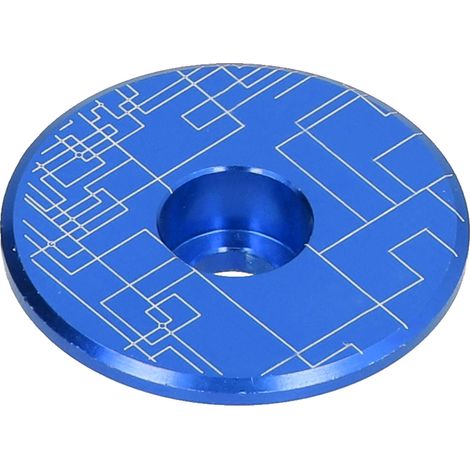 Cache-potence de fourche en alliage d'aluminium pour VTT et vélo de route, bleu (1/5)
