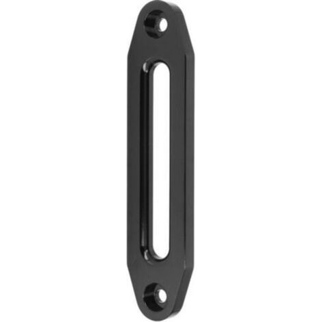 1 Guide-câble Hawse 25,4cm aluminium, capacité 8000-15000lb, universel noir pour treuil tout-terrain