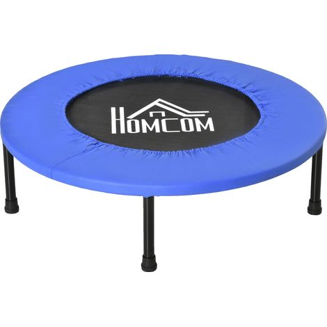 Trampoline de Fitness, Bord Protecteur, Capacité de Poids de 100 kg, Bleu (1/2)