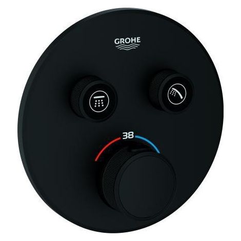 Grohe Grohtherm SmartControl Miscelatore termostatico a 2 vie Nero, 29507KF0