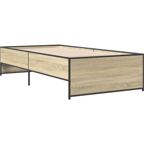 Maison Exclusive - Giroletto Rovere Sonoma 100x200 cm Legno Multistrato e Metallo (1/5)