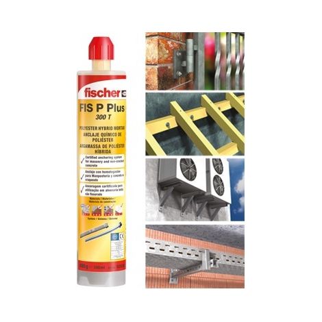 Fischer 518899 FIS PE 300 SF Ancorante Chimico a Iniezione Resina Poliestere 300 ml per Calcestruzzo e Muratura (1/7)