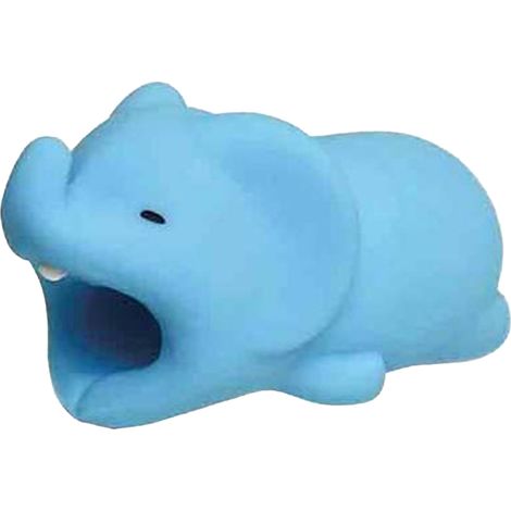 【Kabelschutz】 Rutschfester Silikon-Kabelschutz in Tierform für USB-Ladekabel, 1 Stück, 2 x 2 x 4 cm, Weiß (1/5)