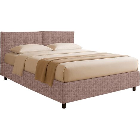 Cama de Plaza y Media York, Desenfundable, Hecho en Italia, Rosa Antiguo