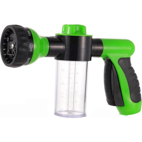 YIDOMDE Pistolet pulvérisateur de mousse d'eau, pistolet pulvérisateur de mousse pour voiture de rechange, distributeur de spray, pistolet de nettoyage, 8 modes de pulvérisation, nettoyage écologique. (1/5)