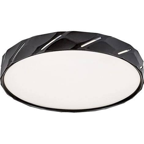 Plafoniera LED 39cm 25W nera opaca tonda Nessira Rabalux (1/5)