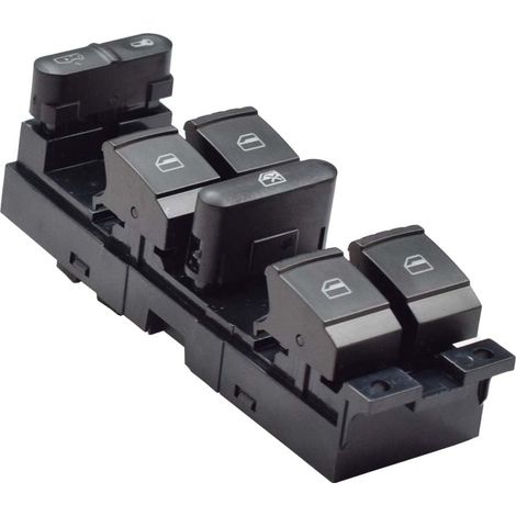 1J4959857D Interrupteur principal de lève-vitre électrique avant gauche pour VW Golf 4 GTI pour Jetta MK4 BORA BEETLE pour Passat B5 (Avant gauche) (1/5)