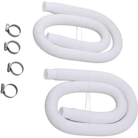 Tuyaux de rechange avec colliers de serrage pour pompes de piscine de 130, 135, 150 et 4 000 litres,de (1/4)