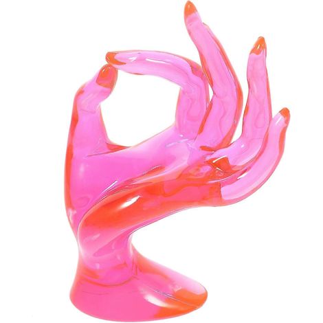 Présentoir à colliers décoratif, porte-bijoux multifonctionnel, présentoir à bracelets en forme de main-16X10CM-Pink