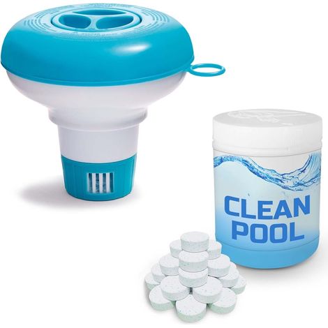 Dispensador flotante para productos químicos + 0,5 kg de pastillas multifuncionales