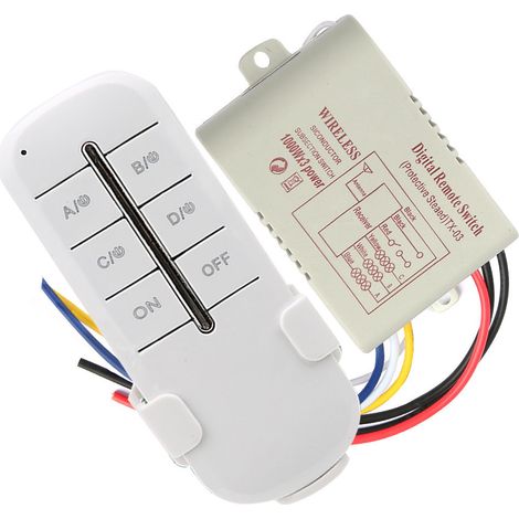 EIN/AUS AC180-240V Funkempfänger Lampenlicht RF-Fernbedienungsschalter (3-Positionen 31000W) (1/5)